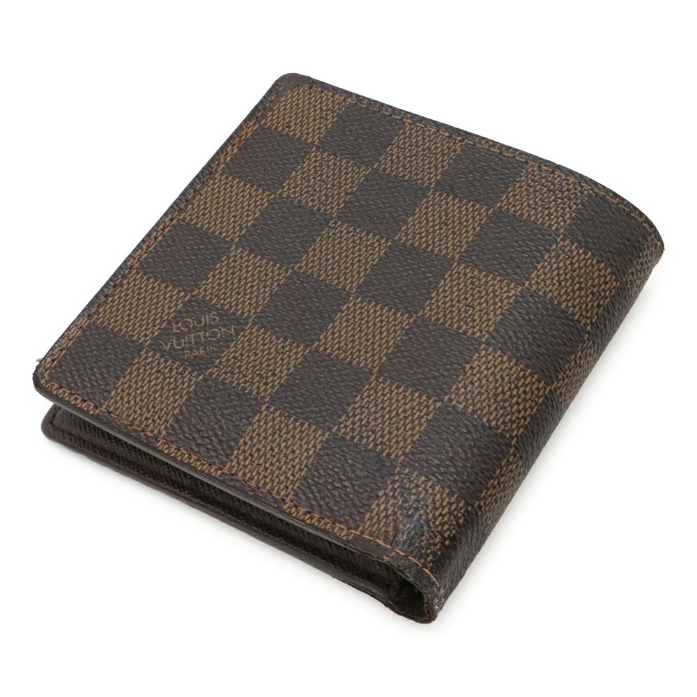 Louis Vuitton fold Marco Bi Wallet Damier Portefeuille Brown